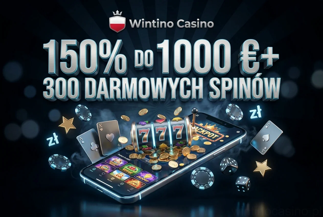 150% DO 1000 €+ 300 DARMOWYCH SPINÓW